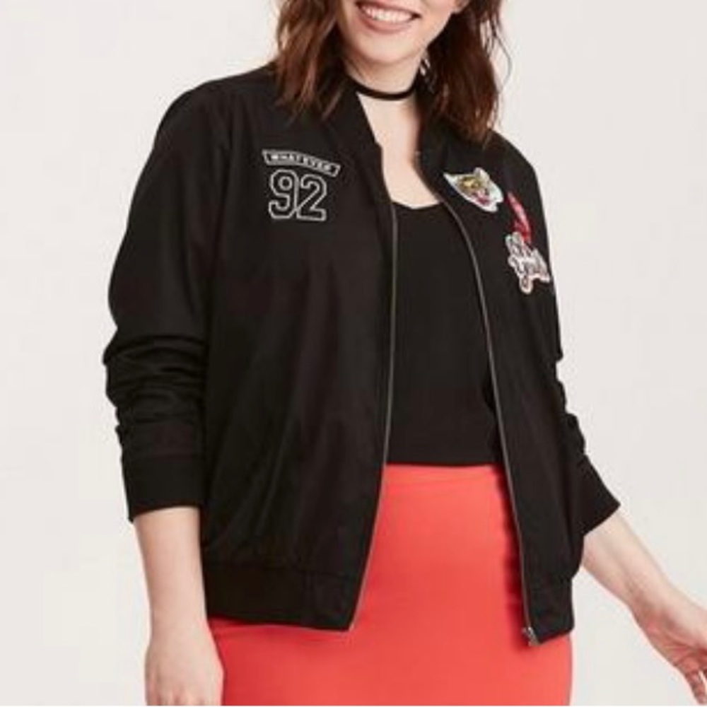 Torrid Patch Bomber Jacket - image 3